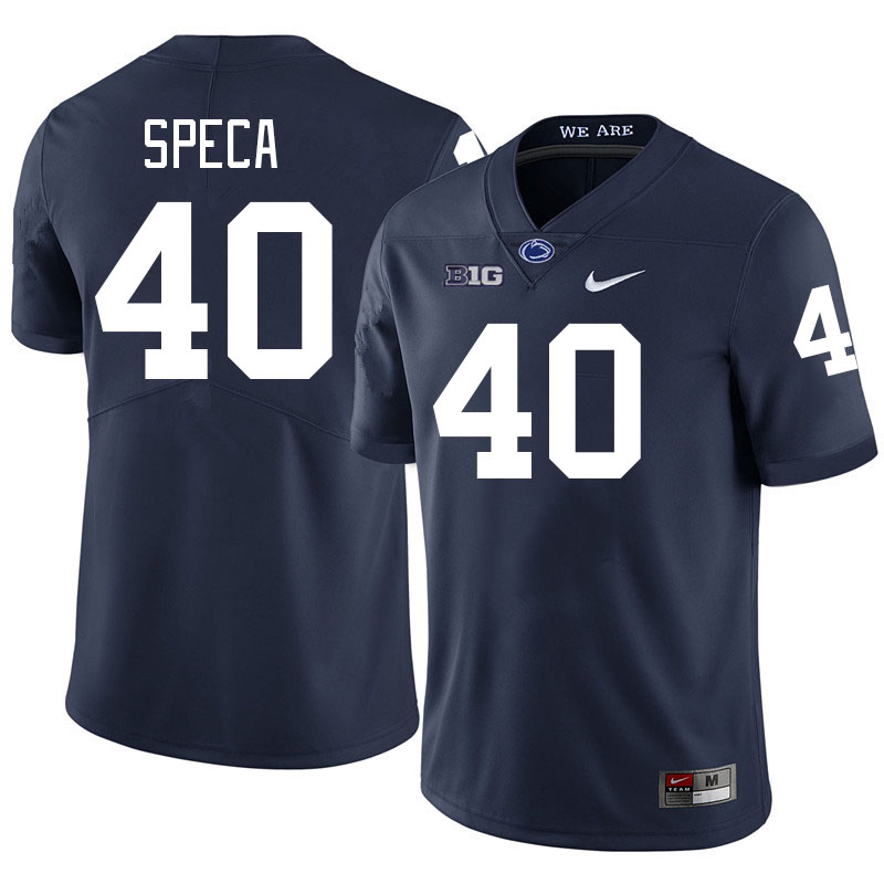 Men #40 Anthony Speca Penn State Nittany Lions College Football Jerseys Stitched-Navy